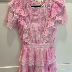Love Shack Fancy Natasha mini dress size XS Pink